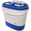 Image de Mini Machine à Laver Portable Camping 3Kg Lavage 1Kg Centrifugeuse 2 Compartimen Briebe WM1140 190 W Blanc/Gris