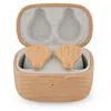 Image de Écouteurs Sans Fil TWS163 PRIXTON - Bluetooth 5.4   ENC - Autonomie 6h - Allumage Automatique - Design Éco en Bois - Couleur bois
