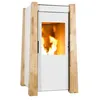 Image de Poêle à granulés de bois 9.5kw blanc/chêne Ecoforest 20886
