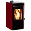 Image de Poêle à granulés de bois 7.5kw bordeaux/noir Ecoforest 20911