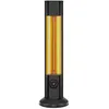 Image de Chauffage halogène 2000W avec télécommande PURLINE HEATY EX2000 CA Noir