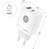 Image de Tech One Tech Wandladegerät TEC2270 65 W (65 W, 2 ports), Chargeur USB, Blanc