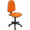 Image de Chaise Ayna En Similicuir - Roue Nylon - Orange