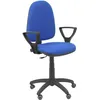 Image de Chaise Ayna Bras Fixe Roue Parquet - Bleu