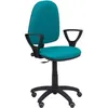 Image de Chaise Ayna Bras Fixe Roue Parquet - Turquoise