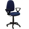 Image de Chaise Ayna Bras Fixe Roue Parquet - Bleu Marine