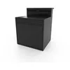 Image de Support Desserte Forge Adour SDAF CBN fermé avec comptoir bar Noir