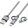 Image de CoolBox COO-CAB-U2MC-GR (1 m, USB 2.0), Câble USB