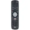 Image de DCU Tecnologic TV Remote Control For Philips (Télécommande spécifique à l'appareil, Infrarouge), Télécommande, Noir