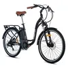 Image de Moma Bikes Vélo Electrique VAE De ville, Ebike-26.2, Aluminium, SHIMANO 7 Vitesses, Freins a Disque Hydraulique Bat. Ion Lithium 36V 16Ah