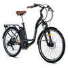 Image de Moma Bikes Vélo Electrique VAE De ville, E-28.2" , Aluminium, SHIMANO 7 Vitesses , Freins a Disque Hydraulique Bat. Ion Lithium 36V 16Ah