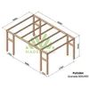 Image de Maderland - Pergola en bois lamellé-collé Granada 600 x 400 cm