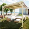 Image de Pergola en bois autoportante Dijon dimensions 400 x 400 cm