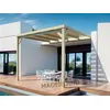 Image de Maderland Pergola en bois adossée semi-couverte   modèle MONTPELLIER   500 x 400 cm