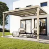 Image de Pergola en bois adossée modèle Reims dimensions 600 x 400 cm