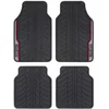 Image de Jeu Complet De Tapis Universels En Pvc Sparco Noir Et Rouge