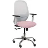 Image de Chaise De Bureau Cilanco Bras Réglable Chromé-rose