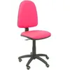 Image de Chaise Ayna En Similicuir - Roue Parquet - Rose Fluo