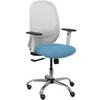 Image de Chaise De Bureau Cilanco Bras Réglable Chromé-bleu Ciel