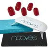 Image de NOOVES NAILS Pack Autocollants à Ongles en Gel Précuré Premium Designs Rouges + lampe à ongles UV/LED portable 8 W - Crimson Red rouge