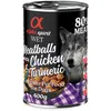 Image de 6 x 400g Alpha Spirit Boulettes de viande poulet et curcuma