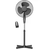 Image de Ventilateur sur Pied Silencieux, Télécommande, Minuterie jusqu'à 7,5 Heures Briebe FN122397 Noir