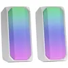 Image de Enceintes Bluetooth Mars Gaming MSRGB Blanc RGB Full Mesh 2 Haut-Parleurs Actifs 15W