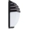 Image de TechBrey Applique Murale Extérieure Aluminium Titus Grid Noir