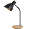 Image de TechBrey Lampe de Bureau Flex Aluminium et Bois Luxo Blanc