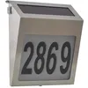 Image de TechBrey Applique Murale LED Extérieure Solaire Barua pour Numérotation de Maisons 6500K Blanc froid