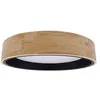 Image de TechBrey Plafonnier LED Rond Bois 15W CCT Sélectionnable Dari Ø370 mm Noir