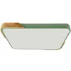 Image de TechBrey Plafonnier LED 30W Rectangulaire Bois et Aluminium 625x425 mm CCT Sélectionnable Semi-Dari Blanc