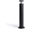 Image de TechBrey Balise LED Extérieur 5W en Saillie sur Pied 50cm Acier Inoxydable Inti Inox Noire 3000K Blanc chaud