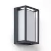 Image de TechBrey Applique murale extérieur LED à double diffuseur sélectionnable Calysta 12 W en aluminium CCT Sélectionnable Rouille