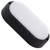 Image de TechBrey Plafonnier LED Extérieur Ovale 15W Black IP65 85x173 mm 3000K Blanc chaud