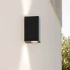 Image de TechBrey Applique Murale Extérieure Aluminium Miseno Noire Éclairage Double Face