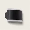 Image de TechBrey Applique Murale Extérieure LED 15W Éclairage Rectangulaire Noire Aluminium Bertol Noir