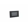 Image de TechBrey Balise Murale Extérieure LED 3W Acier Inoxydable Encastrable Elis Argent