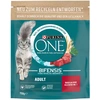 Image de 2x750g Adult boeuf, céréales complètes PURINA ONE croquettes pour chat
