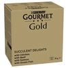 Image de Jumbopack Gourmet Gold Les Effilochés 96 x 85 g pour chat - poulet, poisson de l'océan, boeuf, saumon