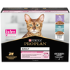 Image de 10x 85g PURINA PRO PLAN Adult Delicate Digestion dinde et poisson de l’océan, Nourriture humide pour chat