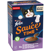 Image de 24x40g Felix Sauce Time au goût de poulet et de saumon pour chat