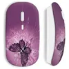 Image de Souris Sans Fil Butterfly papillon fushia (Maniacase)