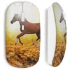 Image de Souris Sans Fil Cheval automne feuilles