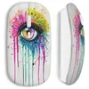 Image de Souris Sans Fil - MANIACASE - Eye colors power - Blanc - WiFi - Clé USB incluse