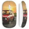 Image de Souris sans fil golf volkswagen gti rouge vintage (Maniacase)