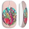 Image de Souris Sans Fil Flamant rose art design (Maniacase)