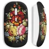 Image de Souris Sans Fil Flowers black design