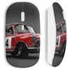 Image de Souris Sans Fil - Mini Cooper - Rouge - Clé USB WiFi incluse - Compatible Mac et PC - Portable