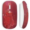 Image de Souris Sans Fil Fleur rouge (Maniacase)